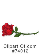 Rose Clipart #74012 by Pams Clipart