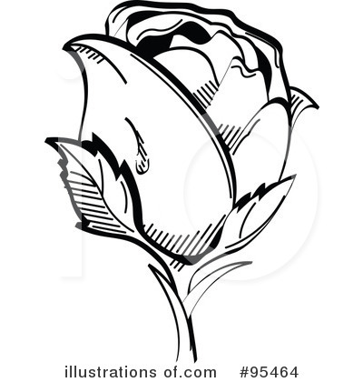 Royalty-Free (RF) Rose Clipart Illustration by Andy Nortnik - Stock Sample #95464