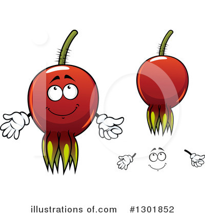 Royalty-Free (RF) Rose Hips Clipart Illustration by Vector Tradition SM - Stock Sample #1301852