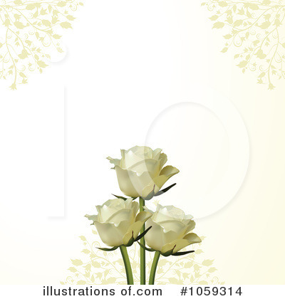 Ivory Rose Clipart #1059314 by elaineitalia
