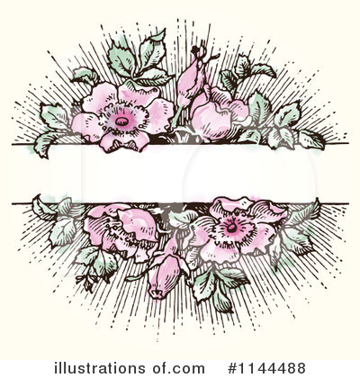 Royalty-Free (RF) Roses Clipart Illustration by BestVector - Stock Sample #1144488