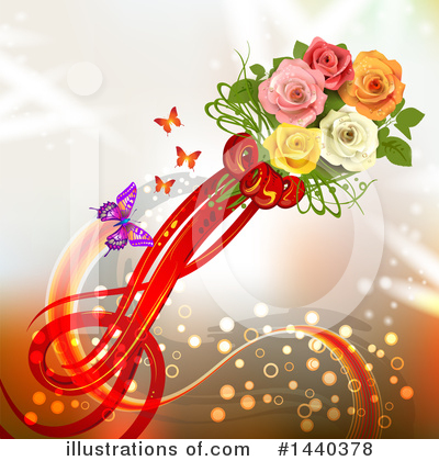 Royalty-Free (RF) Roses Clipart Illustration by merlinul - Stock Sample #1440378