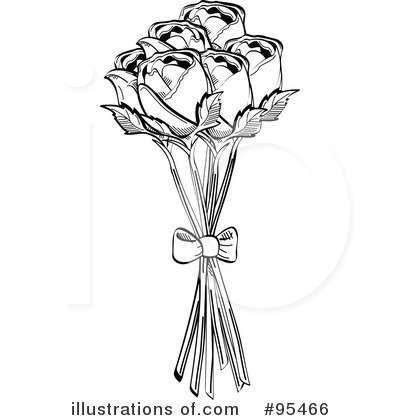 Royalty-Free (RF) Roses Clipart Illustration by Andy Nortnik - Stock Sample #95466