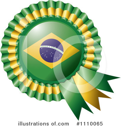 Brazilian Flag Clipart #1110065 by MilsiArt