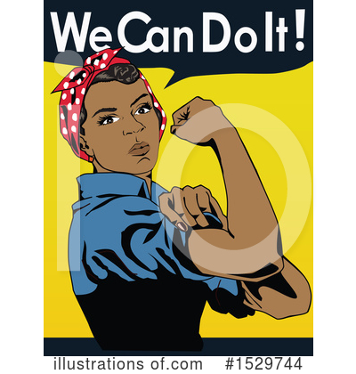 Rosie The Riveter Clipart #1529744 by Dennis Holmes Designs