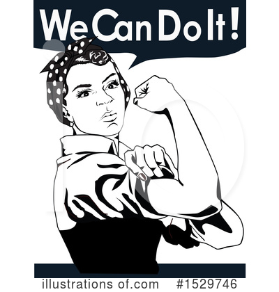 Rosie The Riveter Clipart #1529746 by Dennis Holmes Designs