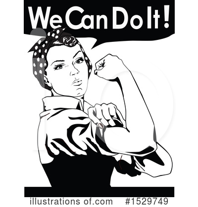 Rosie The Riveter Clipart #1529749 by Dennis Holmes Designs