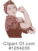 Rosie The Riveter Clipart #1264239 by Dennis Holmes Designs
