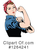Rosie The Riveter Clipart #1264241 by Dennis Holmes Designs