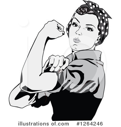 Rosie The Riveter Clipart #1264246 by Dennis Holmes Designs