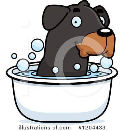Rottweiler Clipart #1204433 by Cory Thoman