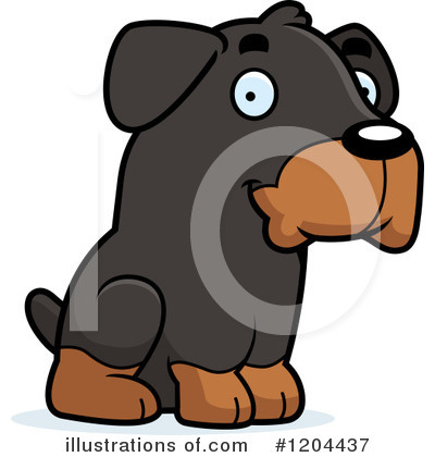 Dog Clipart #1204437 by Cory Thoman
