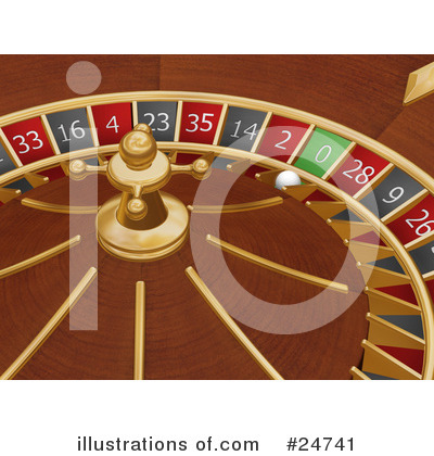 Royalty-Free (RF) Roulette Clipart Illustration by KJ Pargeter - Stock Sample #24741