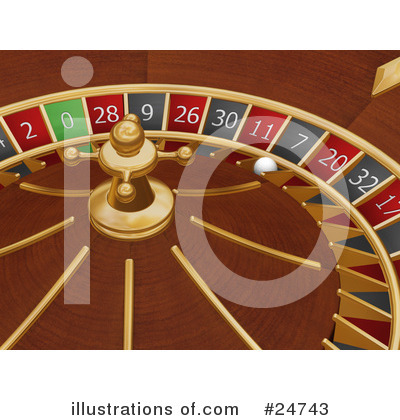Royalty-Free (RF) Roulette Clipart Illustration by KJ Pargeter - Stock Sample #24743