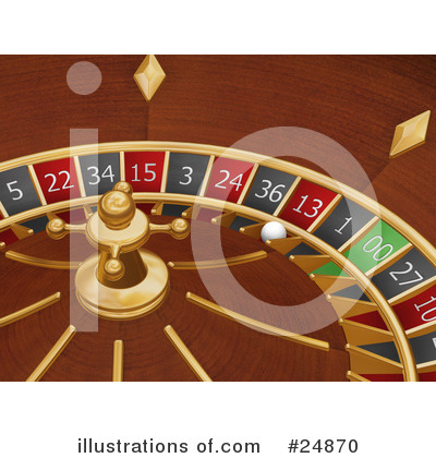 Royalty-Free (RF) Roulette Clipart Illustration by KJ Pargeter - Stock Sample #24870