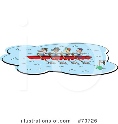 Royalty-Free (RF) Rowing Clipart Illustration by jtoons - Stock Sample #70726