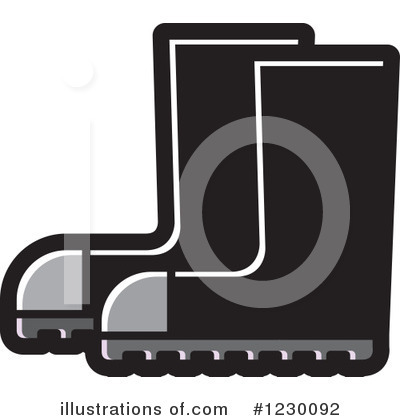 Royalty-Free (RF) Rubber Boots Clipart Illustration by Lal Perera - Stock Sample #1230092