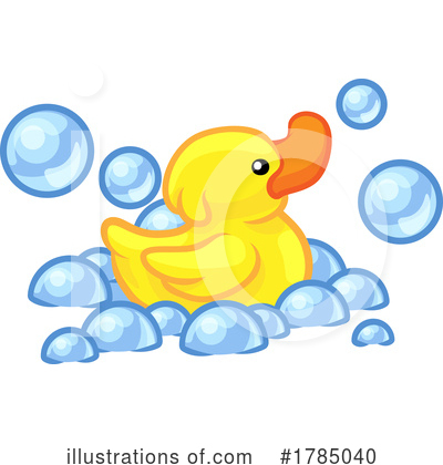 Rubber Duck Clipart #1785040 by AtStockIllustration