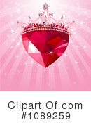 Ruby Heart Clipart #1089259 by Pushkin