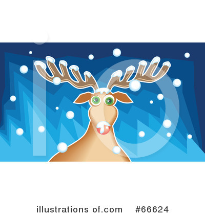 Royalty-Free (RF) Rudolph Clipart Illustration by Prawny - Stock Sample #66624
