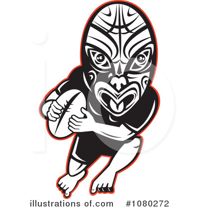 Royalty-Free (RF) Rugby Clipart Illustration by patrimonio - Stock Sample #1080272
