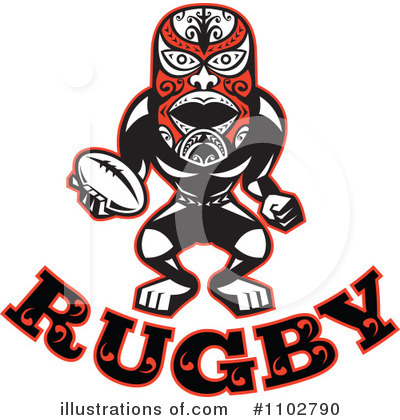 Royalty-Free (RF) Rugby Clipart Illustration by patrimonio - Stock Sample #1102790