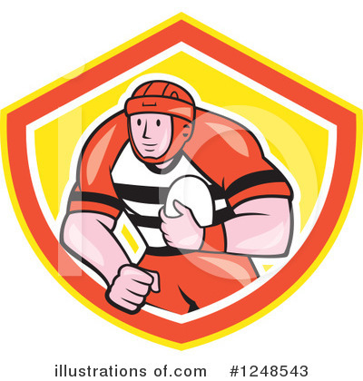 Royalty-Free (RF) Rugby Clipart Illustration by patrimonio - Stock Sample #1248543