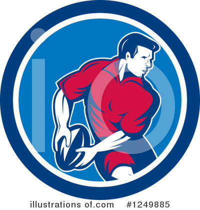 Rugby Clipart #1249885 by patrimonio