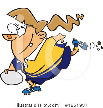Royalty-Free (RF) Rugby Clipart Illustration by toonaday - Stock Sample #1251937