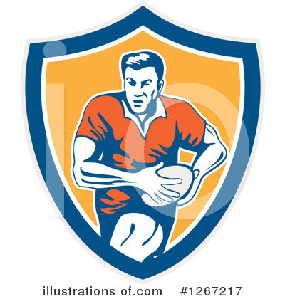 Royalty-Free (RF) Rugby Clipart Illustration by patrimonio - Stock Sample #1267217