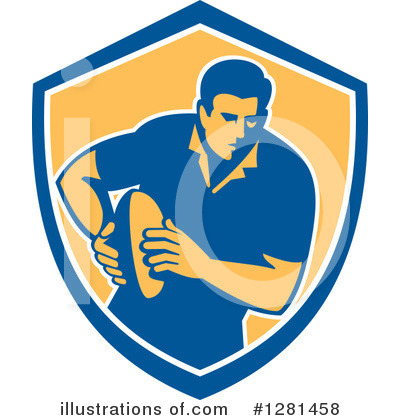 Royalty-Free (RF) Rugby Clipart Illustration by patrimonio - Stock Sample #1281458