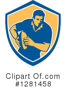 Rugby Clipart #1281458 by patrimonio