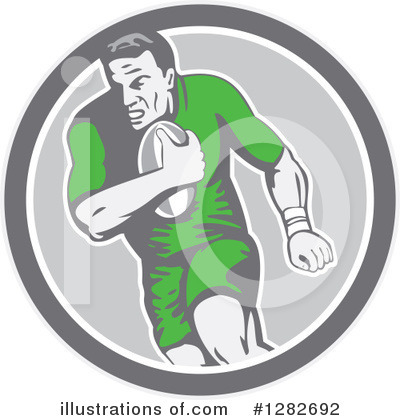 Royalty-Free (RF) Rugby Clipart Illustration by patrimonio - Stock Sample #1282692