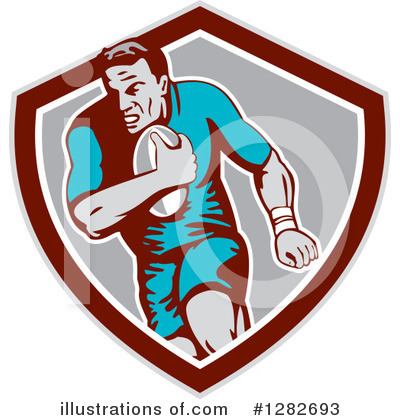 Royalty-Free (RF) Rugby Clipart Illustration by patrimonio - Stock Sample #1282693