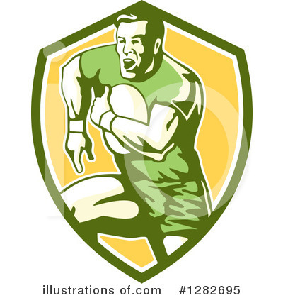 Royalty-Free (RF) Rugby Clipart Illustration by patrimonio - Stock Sample #1282695
