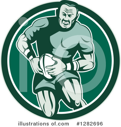 Royalty-Free (RF) Rugby Clipart Illustration by patrimonio - Stock Sample #1282696