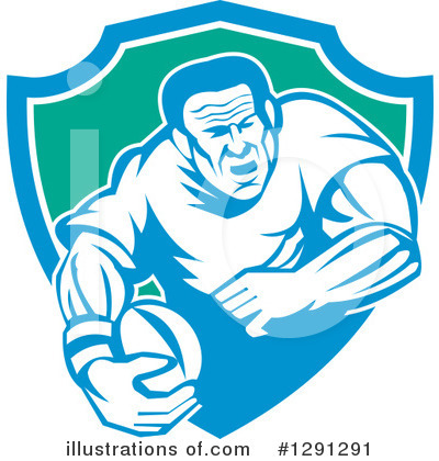 Royalty-Free (RF) Rugby Clipart Illustration by patrimonio - Stock Sample #1291291