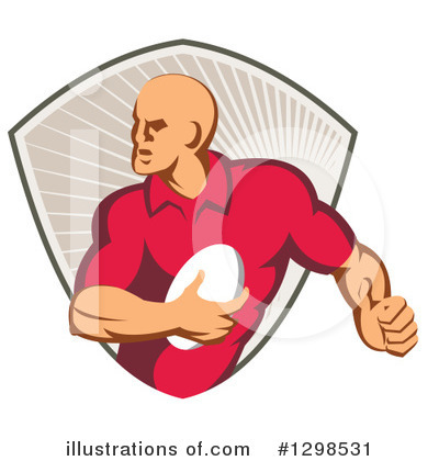 Royalty-Free (RF) Rugby Clipart Illustration by patrimonio - Stock Sample #1298531
