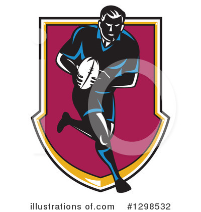 Royalty-Free (RF) Rugby Clipart Illustration by patrimonio - Stock Sample #1298532