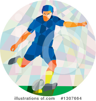 Rugby Player Clipart #1307664 by patrimonio