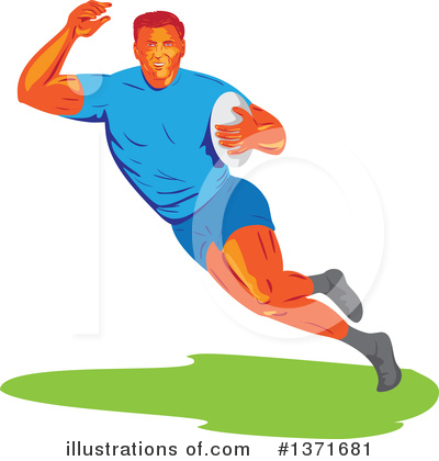 Rugby Clipart #1371681 by patrimonio