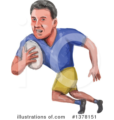 Rugby Clipart #1378151 by patrimonio