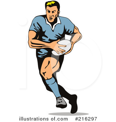 Royalty-Free (RF) Rugby Clipart Illustration by patrimonio - Stock Sample #216297