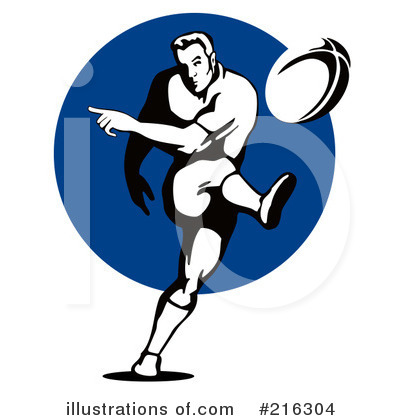 Royalty-Free (RF) Rugby Clipart Illustration by patrimonio - Stock Sample #216304