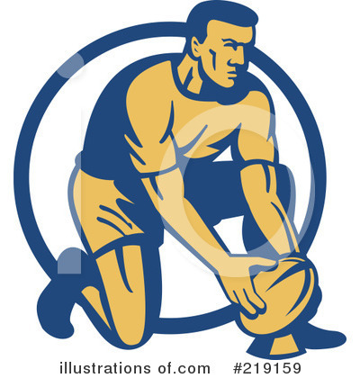 Royalty-Free (RF) Rugby Clipart Illustration by patrimonio - Stock Sample #219159