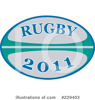 Royalty-Free (RF) Rugby Clipart Illustration by patrimonio - Stock Sample #229403