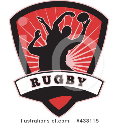 Royalty-Free (RF) Rugby Clipart Illustration by patrimonio - Stock Sample #433115