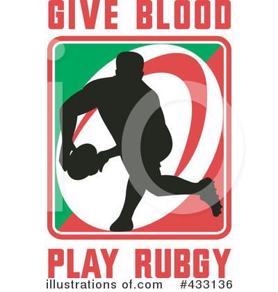 Royalty-Free (RF) Rugby Clipart Illustration by patrimonio - Stock Sample #433136