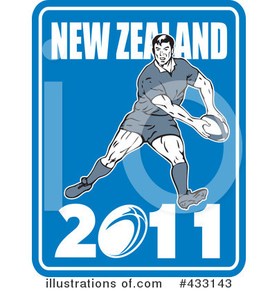 Royalty-Free (RF) Rugby Clipart Illustration by patrimonio - Stock Sample #433143