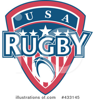 Royalty-Free (RF) Rugby Clipart Illustration by patrimonio - Stock Sample #433145